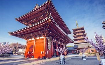 东京浅草观音寺旅游-重庆到日本旅游