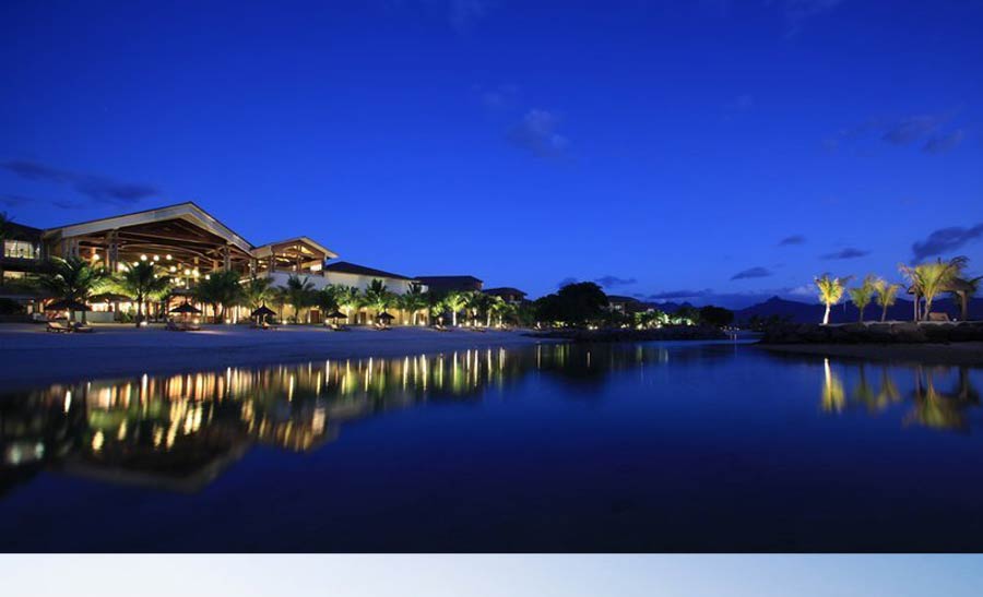 毛里求斯洲际酒店外观夜景