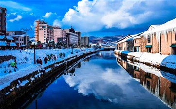 日本·北海道·小樽运河雪景-重庆中国青年旅行社