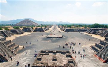 墨西哥特奥蒂瓦坎阿兹特克文明遗址月亮金字塔-北美洲旅游
