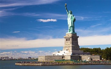 纽约船游自由女神像-北美洲旅游