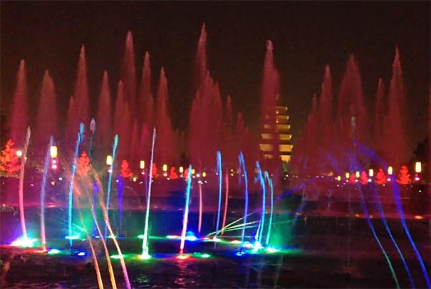 重庆到西安旅游攻略：大雁塔北广场音乐喷泉
