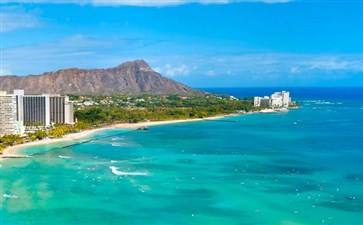 美国夏威夷威基基海滩-美加墨旅游-重庆青年旅行社