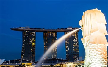 新加坡鱼尾像-新加坡旅游-重庆青年旅行社