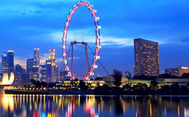 新加坡海湾区夜景