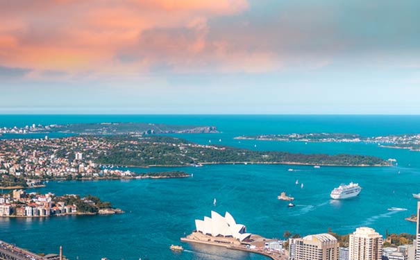 澳大利亚旅游景点：悉尼歌剧院航拍