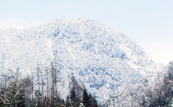 四川秋冬季旅游去哪里：西岭雪山雪景