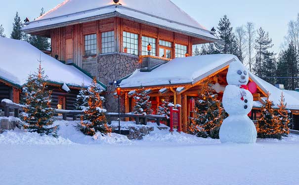 冬季旅游十大国家推荐：芬兰拉普兰区圣诞老人村