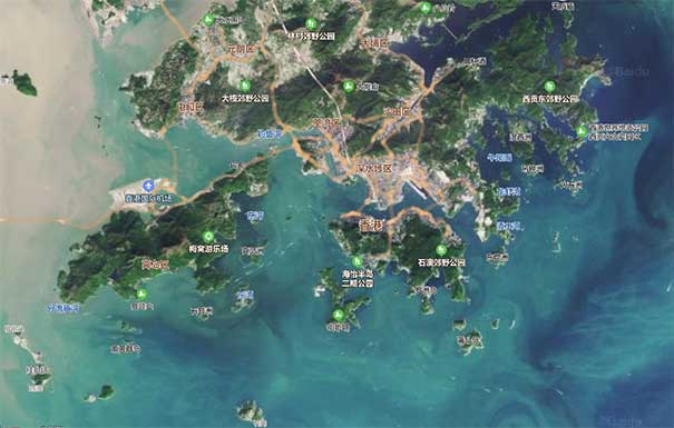 香港卫星地图