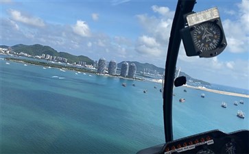 三亚海上直升机体验