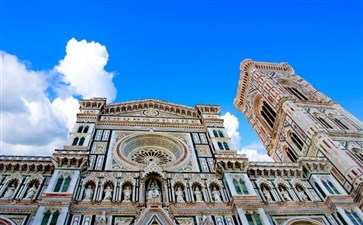 欧洲旅游：意大利佛罗伦萨圣母百花大教堂与乔托钟楼