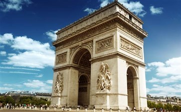 欧洲旅游：法国巴黎凯旋门