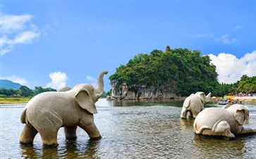 广西桂林旅游：象鼻山
