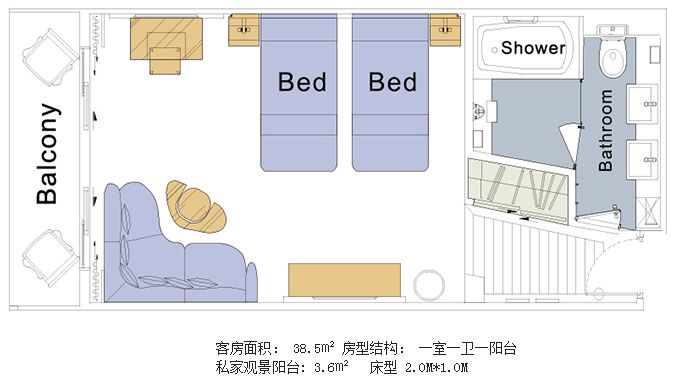 世纪传奇号游轮行政套房