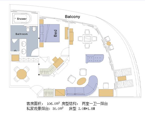 世纪传奇号游轮总统套房