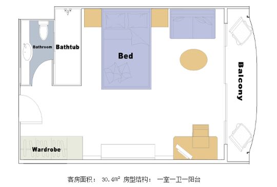 世纪钻石号游轮豪华套房