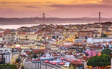 葡萄牙·里斯本城市日落-重庆青年旅行社