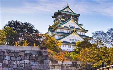 日本·大阪·大阪城公园天守阁-日本旅游