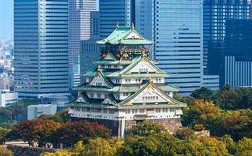 日本·大阪·大阪城公园天守阁-日本旅游