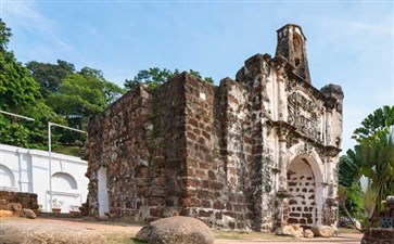 马来西亚·马六甲·葡萄牙古城门-新马泰旅游