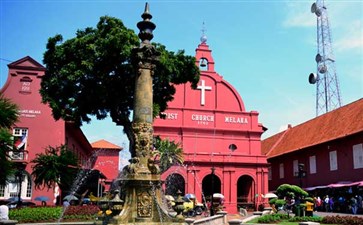 马来西亚·马六甲·荷兰红屋广场-新马泰旅游