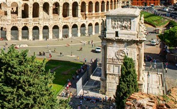 欧洲旅游景点君士坦丁凯旋门-重庆到欧洲8国15天旅游