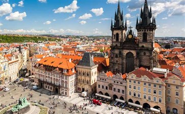 捷克布拉格老城区-重庆到东欧旅游线路