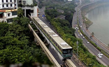 重庆周边连线旅游李子坝轻轨-重庆中青旅