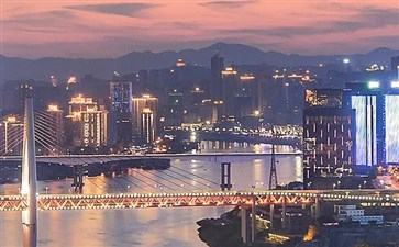 重庆江上夜景-重庆三峡旅游