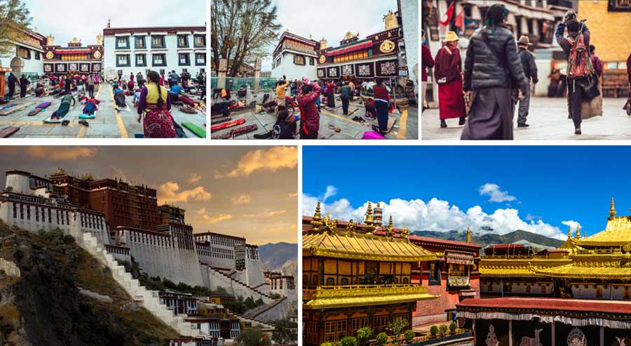 西藏自驾旅游:途中游览的西藏人文景观图片