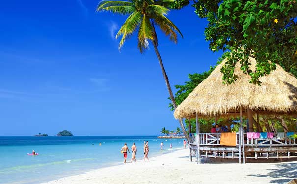 热门海岛旅游目的地之象岛沙滩与餐厅