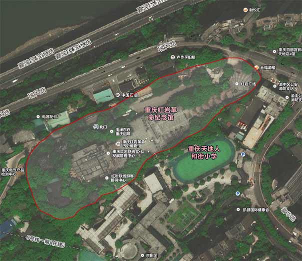 重庆红岩革命纪念馆地图