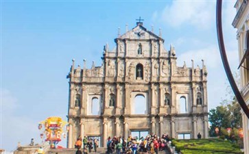 澳门大三巴牌坊-重庆夕阳红旅游-重庆中国青年旅行社