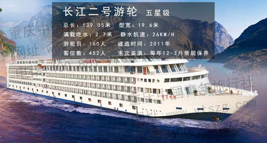 长江二号游轮基础信息及外观
