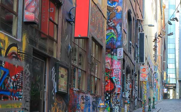 墨尔本涂鸦街-澳大利亚旅游签证