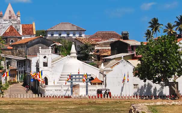 加勒古堡旁老城区-斯里兰卡旅游