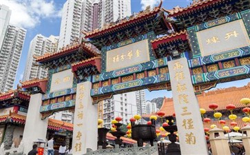 港澳五日游景点黄大仙祠-重庆到香港澳门旅游