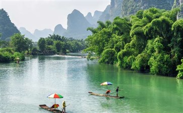 遇龙河竹筏游-重庆出发到桂林旅游