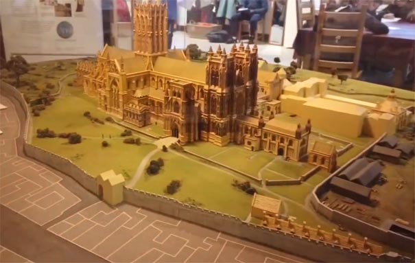 格拉斯顿伯里修道院（Glastonbury Abbey）复原模型