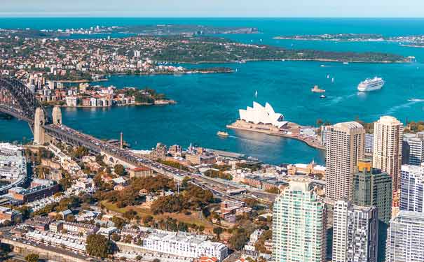 澳大利亚旅游景点：悉尼港全景