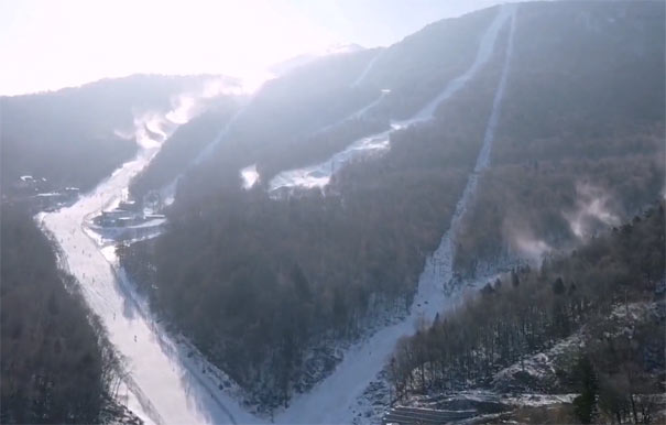 冬季黑龙江亚布力滑雪场