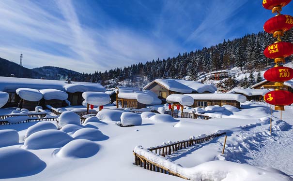 东北黑龙江雪乡雪景