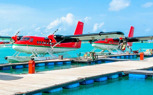 马尔代夫旅游选岛：马尔代夫水上飞机码头