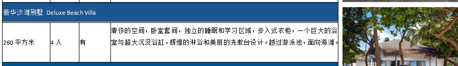 马尔代夫旅途莱弗士岛房型介绍2-重庆中青旅