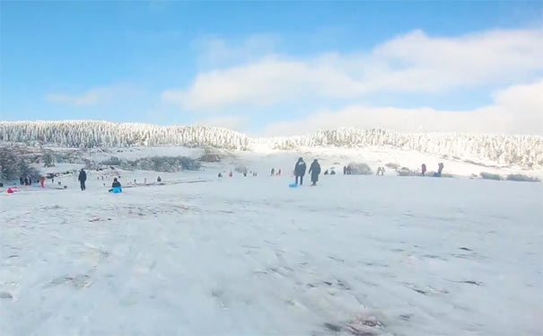 冬季武隆旅游：仙女山雪景