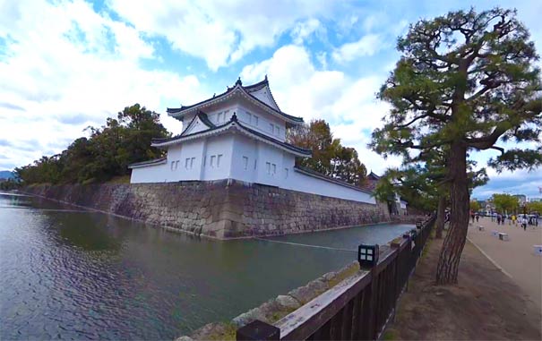 日本旅游：京都二条城护城河