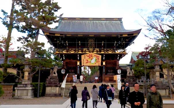 日本旅游：京都北野天满宫正门