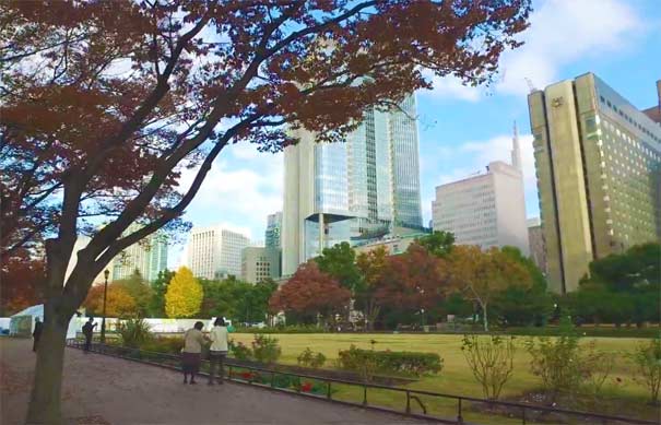 日本旅游：东京银座日比谷公园