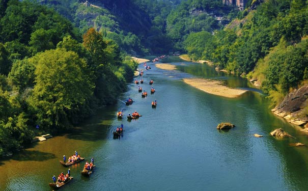 福建春节旅游路线：武夷山九曲溪