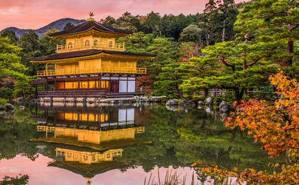 日本旅游：京都金阁寺秋景